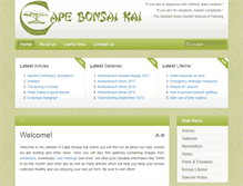 Tablet Screenshot of capebonsaikai.co.za